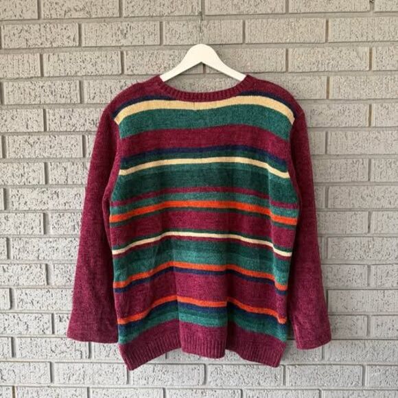VTG Alfred Dunner Knit Sweater Women’s Size XL Colorful Grannycore - Picture 6 of 6